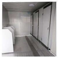 Quick assembling portable prefab container house public toilet for sale