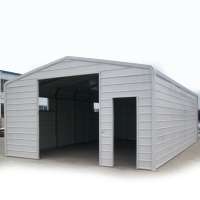 2020 Low cost  storage warehouse prefab carport parking shed steel car building garage